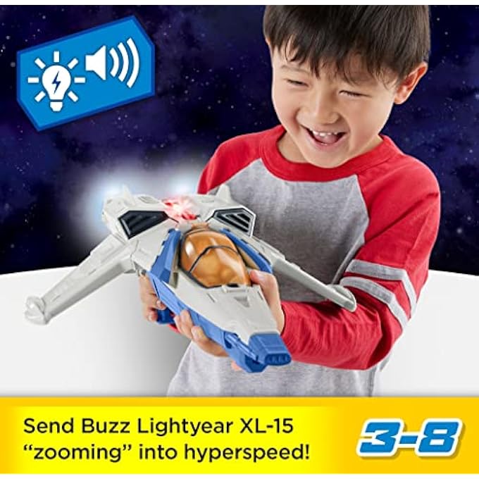 IMAGINEXT SPACESHIP TOY DISNEY AND PIXAR LIGHTYEAR LIGHTS & SOUNDS XL-15 WITH BUZZ LIGHTYEAR FIGURE FOR PRESCHOOL KIDS AGES 3+ YEARS, HGT26 - Image 2